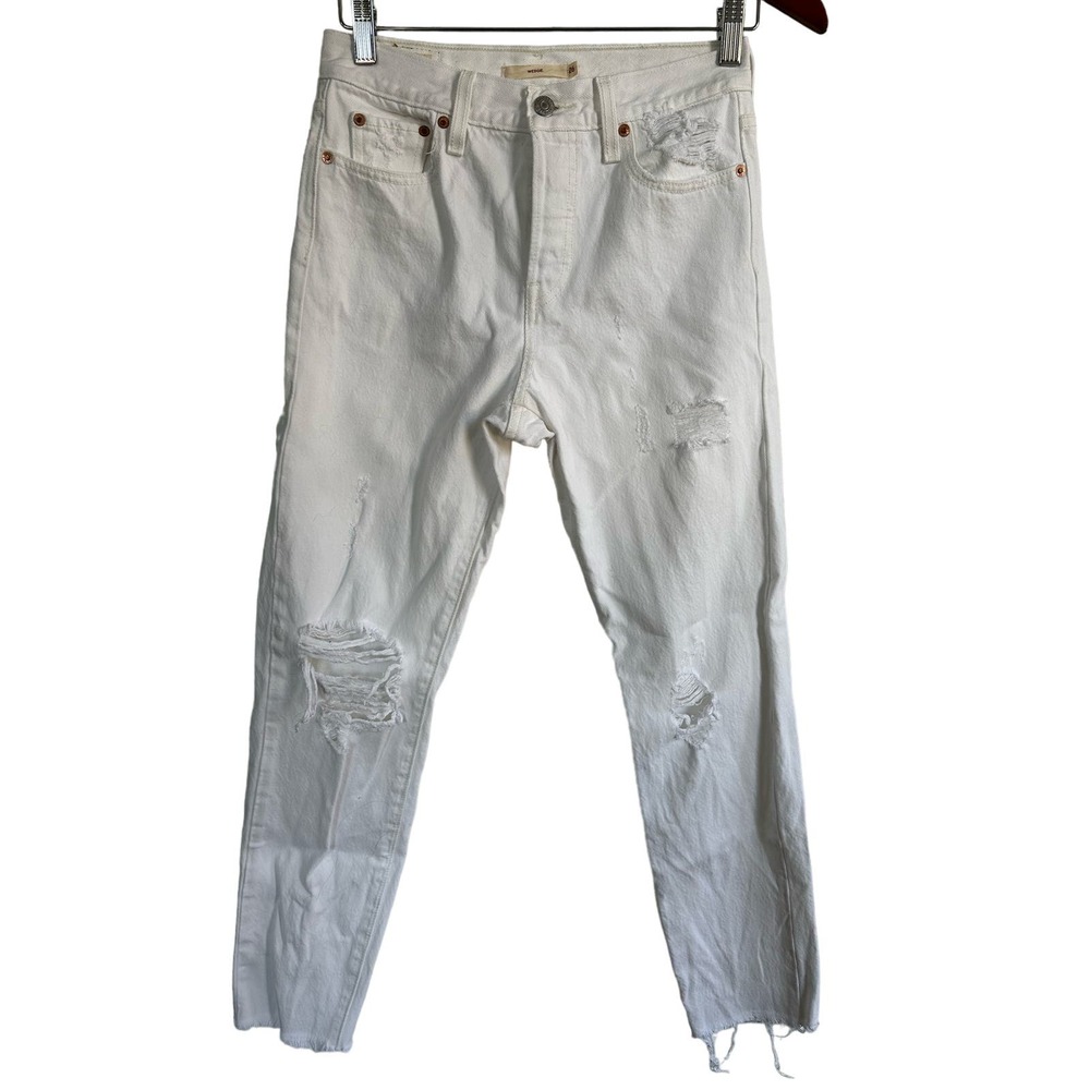 Levis Premium White Wedgie‎ Jeans Sz 26